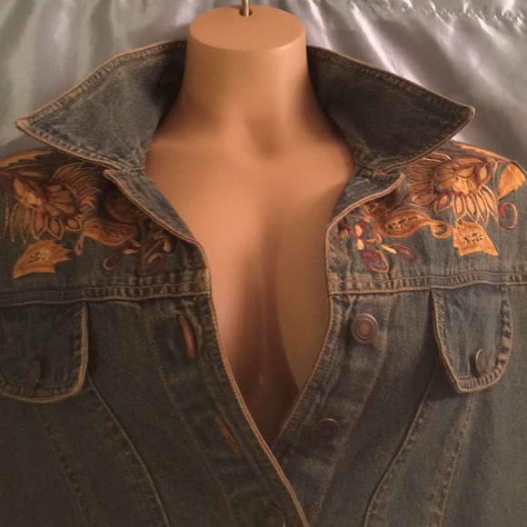 Gordon James embroidered denim jacket, S - Picture 8 of 8